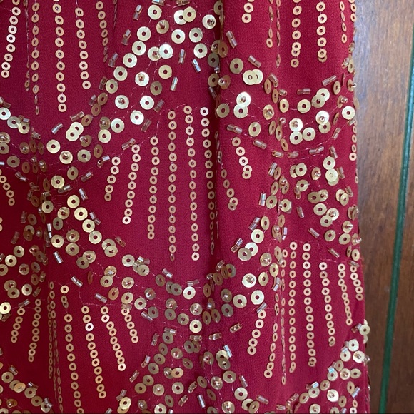 Sequined Fitted Skirt Dress - Picture 4 of 5